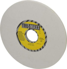 Tru-Maxx - 7" Diam x 1-1/4" Hole x 1/4" Thick, J Hardness, 120 Grit Surface Grinding Wheel - Aluminum Oxide, Type 1, Fine Grade, 3,600 Max RPM, Vitrified Bond, No Recess - Eagle Tool & Supply