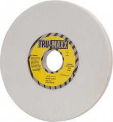 Tru-Maxx - 7" Diam x 1-1/4" Hole x 1/2" Thick, H Hardness, 80 Grit Surface Grinding Wheel - Aluminum Oxide, Type 1, Medium Grade, 3,600 Max RPM, Vitrified Bond, No Recess - Eagle Tool & Supply