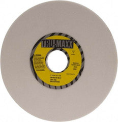 Tru-Maxx - 7" Diam x 1-1/4" Hole x 1/4" Thick, H Hardness, 80 Grit Surface Grinding Wheel - Aluminum Oxide, Type 1, Medium Grade, 3,600 Max RPM, Vitrified Bond, No Recess - Eagle Tool & Supply