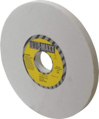 Tru-Maxx - 7" Diam x 1-1/4" Hole x 1/2" Thick, J Hardness, 120 Grit Surface Grinding Wheel - Aluminum Oxide, Type 1, Fine Grade, 3,600 Max RPM, Vitrified Bond, No Recess - Eagle Tool & Supply