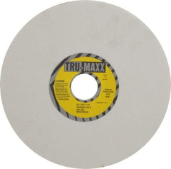 Tru-Maxx - 8" Diam x 1-1/4" Hole x 1/4" Thick, K Hardness, 100 Grit Surface Grinding Wheel - Aluminum Oxide, Type 1, Fine Grade, 3,600 Max RPM, Vitrified Bond, No Recess - Eagle Tool & Supply