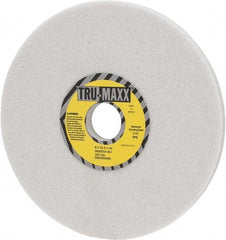 Tru-Maxx - 8" Diam x 1-1/4" Hole x 1/2" Thick, I Hardness, 46 Grit Surface Grinding Wheel - Aluminum Oxide, Type 1, Coarse Grade, 3,105 Max RPM, Vitrified Bond, No Recess - Eagle Tool & Supply