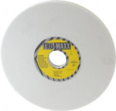 Tru-Maxx - 8" Diam x 1-1/4" Hole x 1/2" Thick, I Hardness, 80 Grit Surface Grinding Wheel - Aluminum Oxide, Type 1, Medium Grade, 3,600 Max RPM, Vitrified Bond, No Recess - Eagle Tool & Supply