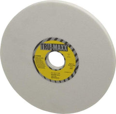 Tru-Maxx - 8" Diam x 1-1/4" Hole x 1/2" Thick, K Hardness, 80 Grit Surface Grinding Wheel - Aluminum Oxide, Type 1, Medium Grade, 3,600 Max RPM, Vitrified Bond, No Recess - Eagle Tool & Supply