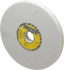 Tru-Maxx - 8" Diam x 1-1/4" Hole x 3/4" Thick, H Hardness, 46 Grit Surface Grinding Wheel - Aluminum Oxide, Type 1, Coarse Grade, 3,105 Max RPM, Vitrified Bond, No Recess - Eagle Tool & Supply