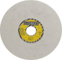 Tru-Maxx - 8" Diam x 1-1/4" Hole x 1/4" Thick, K Hardness, 120 Grit Surface Grinding Wheel - Aluminum Oxide, Type 1, Fine Grade, 3,600 Max RPM, Vitrified Bond, No Recess - Eagle Tool & Supply