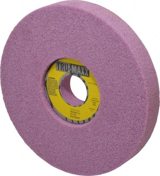 Tru-Maxx - 7" Diam x 1-1/4" Hole x 1" Thick, I Hardness, 46 Grit Surface Grinding Wheel - Aluminum Oxide, Type 5, Coarse Grade, 3,600 Max RPM, Vitrified Bond, One-Side Recess - Eagle Tool & Supply