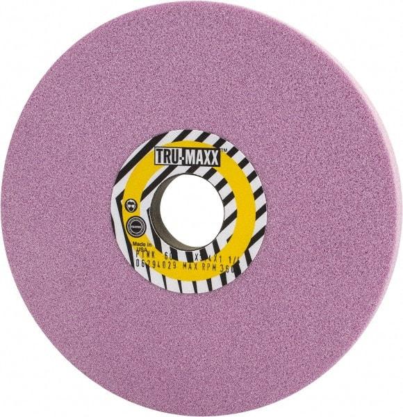 Tru-Maxx - 7" Diam x 1-1/4" Hole x 3/4" Thick, K Hardness, 60 Grit Surface Grinding Wheel - Aluminum Oxide, Type 5, Medium Grade, 3,600 Max RPM, Vitrified Bond, One-Side Recess - Eagle Tool & Supply