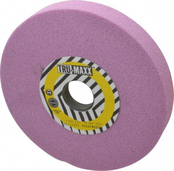 Tru-Maxx - 7" Diam x 1-1/4" Hole x 1" Thick, I Hardness, 46 Grit Surface Grinding Wheel - Aluminum Oxide, Type 5, Coarse Grade, 3,600 Max RPM, Vitrified Bond, One-Side Recess - Eagle Tool & Supply