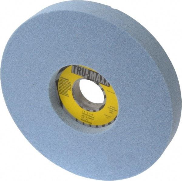 Tru-Maxx - 7" Diam x 1-1/4" Hole x 1" Thick, K Hardness, 60 Grit Surface Grinding Wheel - Ceramic, Type 5, Medium Grade, 3,600 Max RPM, Vitrified Bond, One-Side Recess - Eagle Tool & Supply