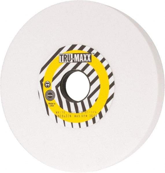 Tru-Maxx - 7" Diam x 1-1/4" Hole x 1" Thick, I Hardness, 60 Grit Surface Grinding Wheel - Aluminum Oxide, Type 5, Medium Grade, 3,600 Max RPM, Vitrified Bond, One-Side Recess - Eagle Tool & Supply