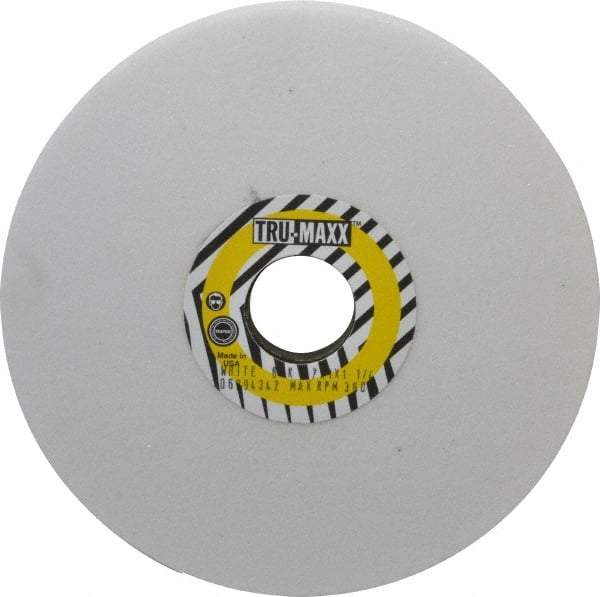 Tru-Maxx - 7" Diam x 1-1/4" Hole x 1" Thick, K Hardness, 60 Grit Surface Grinding Wheel - Aluminum Oxide, Type 5, Medium Grade, 3,600 Max RPM, Vitrified Bond, One-Side Recess - Eagle Tool & Supply