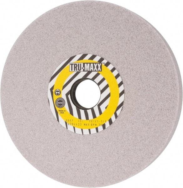 Tru-Maxx - 8" Diam x 1-1/4" Hole x 1" Thick, I Hardness, 46 Grit Surface Grinding Wheel - Aluminum Oxide, Type 5, Coarse Grade, 3,600 Max RPM, Vitrified Bond, One-Side Recess - Eagle Tool & Supply