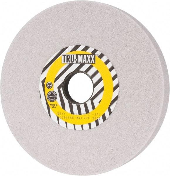 Tru-Maxx - 7" Diam x 1-1/4" Hole x 1" Thick, K Hardness, 60 Grit Surface Grinding Wheel - Aluminum Oxide, Type 5, Medium Grade, 3,600 Max RPM, Vitrified Bond, One-Side Recess - Eagle Tool & Supply