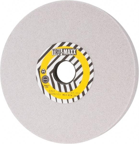 Tru-Maxx - 8" Diam x 1-1/4" Hole x 1" Thick, I Hardness, 60 Grit Surface Grinding Wheel - Aluminum Oxide, Type 5, Medium Grade, 3,600 Max RPM, Vitrified Bond, One-Side Recess - Eagle Tool & Supply