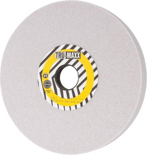 Tru-Maxx - 8" Diam x 1-1/4" Hole x 1" Thick, K Hardness, 60 Grit Surface Grinding Wheel - Aluminum Oxide, Type 5, Medium Grade, 3,600 Max RPM, Vitrified Bond, One-Side Recess - Eagle Tool & Supply