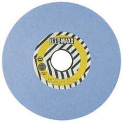 Tru-Maxx - 12" Diam x 5" Hole x 1" Thick, J Hardness, 60 Grit Surface Grinding Wheel - Ceramic, Type 1, Medium Grade, 2,069 Max RPM, Vitrified Bond, No Recess - Eagle Tool & Supply