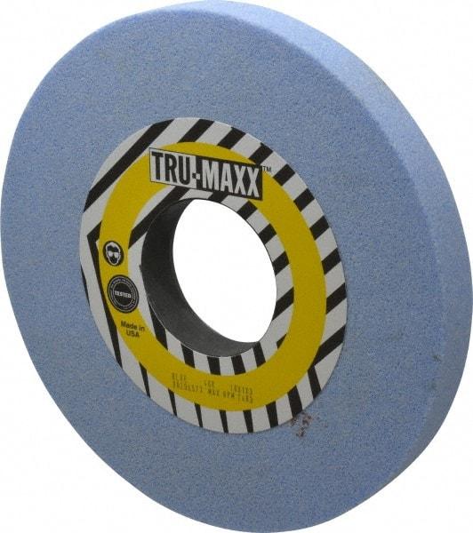 Tru-Maxx - 10" Diam x 3" Hole x 1" Thick, K Hardness, 46 Grit Surface Grinding Wheel - Ceramic, Type 1, Coarse Grade, 3,250 Max RPM, Vitrified Bond, No Recess - Eagle Tool & Supply