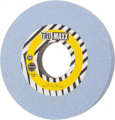 Tru-Maxx - 10" Diam x 3" Hole x 1" Thick, J Hardness, 60 Grit Surface Grinding Wheel - Ceramic, Type 1, Medium Grade, 2,483 Max RPM, Vitrified Bond, No Recess - Eagle Tool & Supply