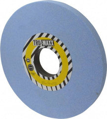 Tru-Maxx - 12" Diam x 3" Hole x 1" Thick, J Hardness, 46 Grit Surface Grinding Wheel - Ceramic, Type 1, Coarse Grade, 2,705 Max RPM, Vitrified Bond, No Recess - Eagle Tool & Supply
