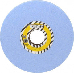 Tru-Maxx - 6" Diam x 1-1/4" Hole x 1/2" Thick, K Hardness, 60 Grit Surface Grinding Wheel - Ceramic, Type 1, Medium Grade, 5,410 Max RPM, Vitrified Bond, No Recess - Eagle Tool & Supply