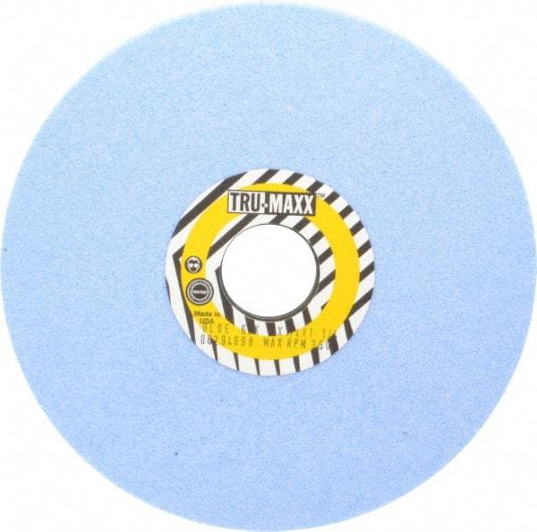 Tru-Maxx - 7" Diam x 1-1/4" Hole x 1/4" Thick, K Hardness, 60 Grit Surface Grinding Wheel - Ceramic, Type 1, Medium Grade, 3,600 Max RPM, Vitrified Bond, No Recess - Eagle Tool & Supply