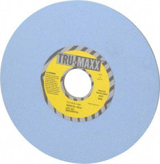 Tru-Maxx - 7" Diam x 1-1/4" Hole x 1/4" Thick, K Hardness, 100 Grit Surface Grinding Wheel - Ceramic, Type 1, Fine Grade, 3,600 Max RPM, Vitrified Bond, No Recess - Eagle Tool & Supply