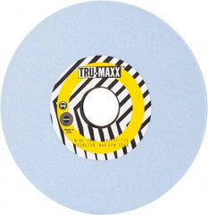 Tru-Maxx - 7" Diam x 1-1/4" Hole x 1/4" Thick, J Hardness, 100 Grit Surface Grinding Wheel - Ceramic, Type 1, Fine Grade, 3,600 Max RPM, Vitrified Bond, No Recess - Eagle Tool & Supply