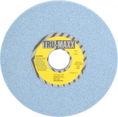 Tru-Maxx - 7" Diam x 1-1/4" Hole x 1/2" Thick, J Hardness, 46 Grit Surface Grinding Wheel - Ceramic, Type 1, Coarse Grade, 3,600 Max RPM, Vitrified Bond, No Recess - Eagle Tool & Supply