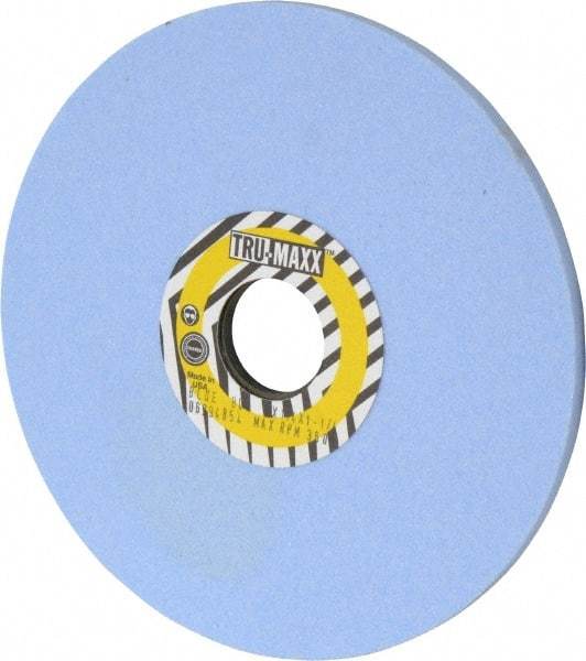 Tru-Maxx - 7" Diam x 1-1/4" Hole x 1/4" Thick, I Hardness, 80 Grit Surface Grinding Wheel - Ceramic, Type 1, Medium Grade, 3,600 Max RPM, Vitrified Bond, No Recess - Eagle Tool & Supply