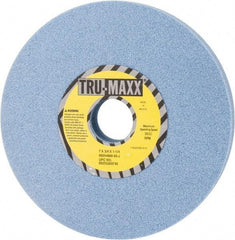 Tru-Maxx - 7" Diam x 1-1/4" Hole x 3/4" Thick, J Hardness, 60 Grit Surface Grinding Wheel - Ceramic, Type 1, Medium Grade, 3,600 Max RPM, Vitrified Bond, No Recess - Eagle Tool & Supply