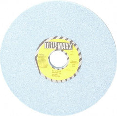 Tru-Maxx - 8" Diam x 1-1/4" Hole x 1/2" Thick, J Hardness, 46 Grit Surface Grinding Wheel - Ceramic, Type 1, Coarse Grade, 3,600 Max RPM, Vitrified Bond, No Recess - Eagle Tool & Supply