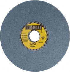 Tru-Maxx - 8" Diam x 1-1/4" Hole x 1/2" Thick, K Hardness, 46 Grit Surface Grinding Wheel - Ceramic, Type 1, Coarse Grade, 3,600 Max RPM, Vitrified Bond, No Recess - Eagle Tool & Supply