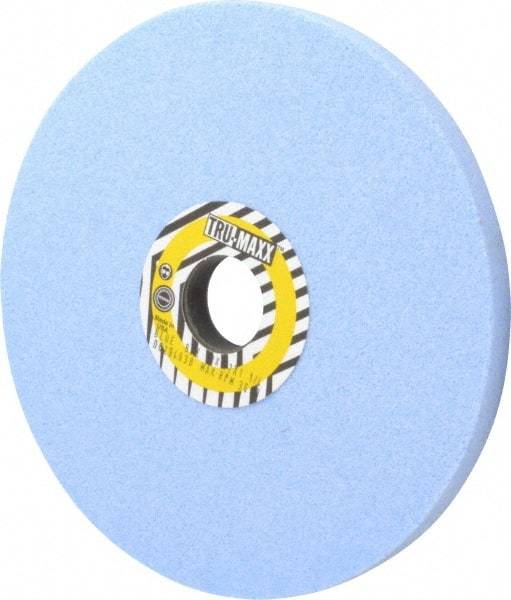Tru-Maxx - 8" Diam x 1-1/4" Hole x 1/2" Thick, K Hardness, 60 Grit Surface Grinding Wheel - Ceramic, Type 1, Medium Grade, 3,600 Max RPM, Vitrified Bond, No Recess - Eagle Tool & Supply