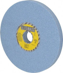 Tru-Maxx - 8" Diam x 1-1/4" Hole x 3/4" Thick, J Hardness, 46 Grit Surface Grinding Wheel - Ceramic, Type 1, Coarse Grade, 3,600 Max RPM, Vitrified Bond, No Recess - Eagle Tool & Supply