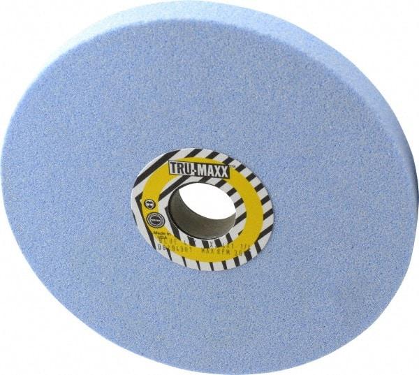 Tru-Maxx - 8" Diam x 1-1/4" Hole x 3/4" Thick, K Hardness, 46 Grit Surface Grinding Wheel - Ceramic, Type 1, Coarse Grade, 3,600 Max RPM, Vitrified Bond, No Recess - Eagle Tool & Supply