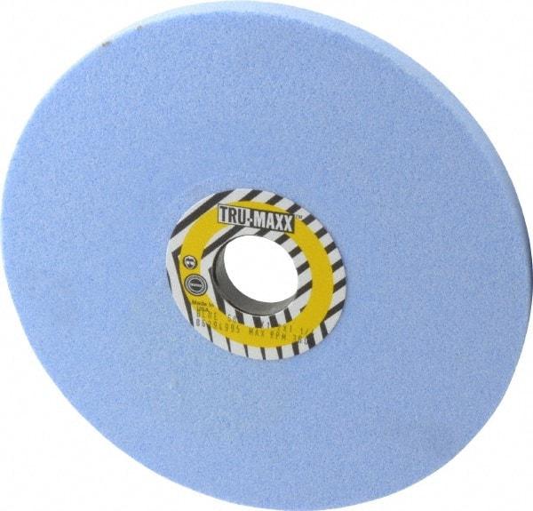 Tru-Maxx - 8" Diam x 1-1/4" Hole x 1/2" Thick, J Hardness, 60 Grit Surface Grinding Wheel - Ceramic, Type 1, Medium Grade, 3,600 Max RPM, Vitrified Bond, No Recess - Eagle Tool & Supply