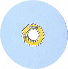 Tru-Maxx - 8" Diam x 1-1/4" Hole x 1/4" Thick, K Hardness, 80 Grit Surface Grinding Wheel - Ceramic, Type 1, Medium Grade, 3,600 Max RPM, Vitrified Bond, No Recess - Eagle Tool & Supply