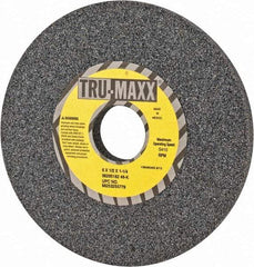 Tru-Maxx - 6" Diam x 1-1/4" Hole x 1/2" Thick, K Hardness, 46 Grit Surface Grinding Wheel - Aluminum Oxide, Type 1, Coarse Grade, 5,410 Max RPM, Vitrified Bond, No Recess - Eagle Tool & Supply