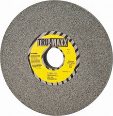 Tru-Maxx - 7" Diam x 1-1/4" Hole x 3/4" Thick, K Hardness, 60 Grit Surface Grinding Wheel - Aluminum Oxide, Type 1, Medium Grade, 3,600 Max RPM, Vitrified Bond, No Recess - Eagle Tool & Supply