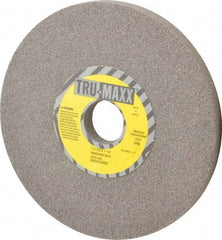 Tru-Maxx - 7" Diam x 1-1/4" Hole x 1/2" Thick, H Hardness, 60 Grit Surface Grinding Wheel - Aluminum Oxide, Type 1, Medium Grade, 3,600 Max RPM, Vitrified Bond, No Recess - Eagle Tool & Supply