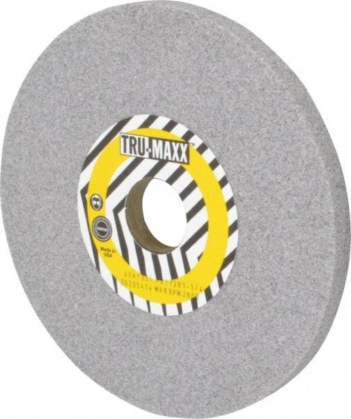 Tru-Maxx - 7" Diam x 1-1/4" Hole x 1/2" Thick, I Hardness, 60 Grit Surface Grinding Wheel - Aluminum Oxide, Type 1, Medium Grade, 3,600 Max RPM, Vitrified Bond, No Recess - Eagle Tool & Supply