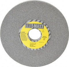 Tru-Maxx - 7" Diam x 1-1/4" Hole x 1/2" Thick, I Hardness, 80 Grit Surface Grinding Wheel - Aluminum Oxide, Type 1, Medium Grade, 3,600 Max RPM, Vitrified Bond, No Recess - Eagle Tool & Supply