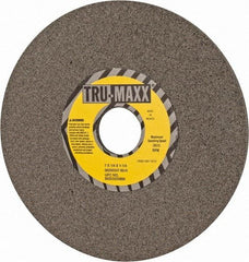 Tru-Maxx - 7" Diam x 1-1/4" Hole x 1/4" Thick, H Hardness, 80 Grit Surface Grinding Wheel - Aluminum Oxide, Type 1, Medium Grade, 3,600 Max RPM, Vitrified Bond, No Recess - Eagle Tool & Supply
