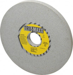 Tru-Maxx - 7" Diam x 1-1/4" Hole x 1/2" Thick, J Hardness, 100 Grit Surface Grinding Wheel - Aluminum Oxide, Type 1, Fine Grade, 3,600 Max RPM, Vitrified Bond, No Recess - Eagle Tool & Supply