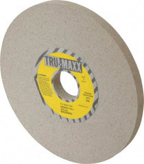 Tru-Maxx - 7" Diam x 1-1/4" Hole x 1/2" Thick, J Hardness, 120 Grit Surface Grinding Wheel - Aluminum Oxide, Type 1, Fine Grade, 3,600 Max RPM, Vitrified Bond, No Recess - Eagle Tool & Supply