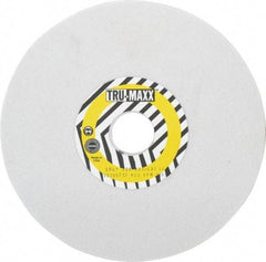 Tru-Maxx - 8" Diam x 1-1/4" Hole x 1/4" Thick, K Hardness, 80 Grit Surface Grinding Wheel - Aluminum Oxide, Type 1, Medium Grade, 3,600 Max RPM, Vitrified Bond, No Recess - Eagle Tool & Supply