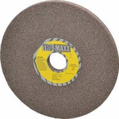Tru-Maxx - 8" Diam x 1-1/4" Hole x 1/2" Thick, H Hardness, 46 Grit Surface Grinding Wheel - Aluminum Oxide, Type 1, Coarse Grade, 3,105 Max RPM, Vitrified Bond, No Recess - Eagle Tool & Supply