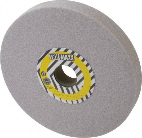 Tru-Maxx - 8" Diam x 1-1/4" Hole x 1" Thick, I Hardness, 46 Grit Surface Grinding Wheel - Aluminum Oxide, Type 1, Coarse Grade, 3,105 Max RPM, Vitrified Bond, No Recess - Eagle Tool & Supply