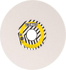 Tru-Maxx - 8" Diam x 1-1/4" Hole x 1/4" Thick, I Hardness, 100 Grit Surface Grinding Wheel - Aluminum Oxide, Type 1, Fine Grade, 3,600 Max RPM, Vitrified Bond, No Recess - Eagle Tool & Supply
